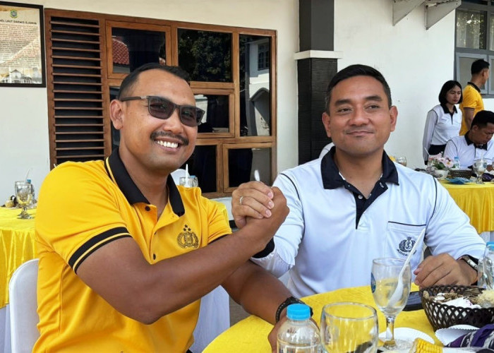 Polres Tegal Kota dan Lanal Tegal Olahraga Bersama Perkuat Sinergitas TNI-Polri