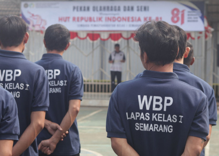 Lapas Kelas I Semarang Gelar Porseni Sambut HUT ke-81 RI, Warga Binaan Ikuti Beragam Lomba