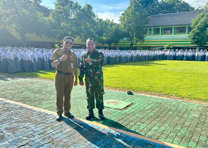 Gandeng TNI, SMK Negeri 2 Adiwerna Kabupaten Tegal Adakan Pendidikan Kedisiplinan