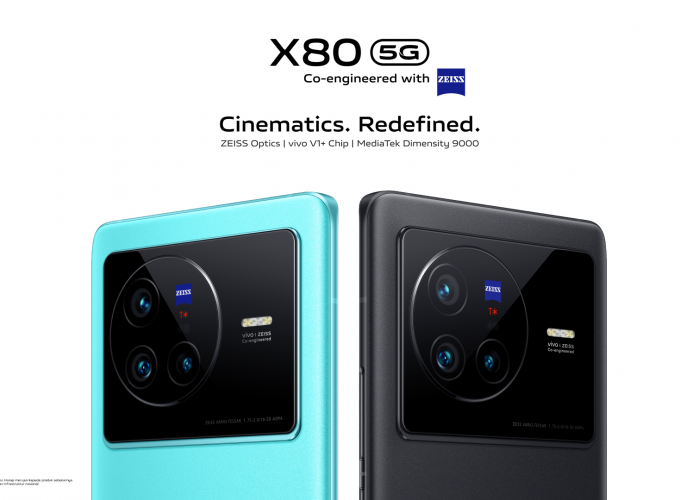 Spesifikasi Vivo X80, Smartphone Fotografi Super Kece dan Dibekali Chipset Gaming Mediatek Dimensity 9000