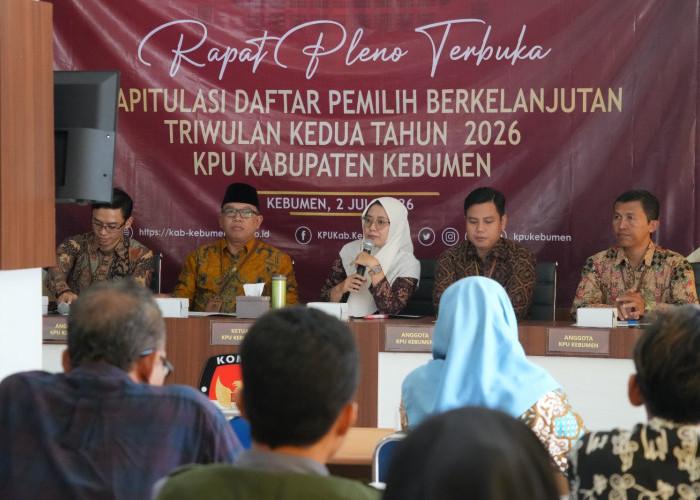 KPU Kebumen Catat 7.924 Pemilih Baru dalam PDPB Triwulan II Tahun 2026