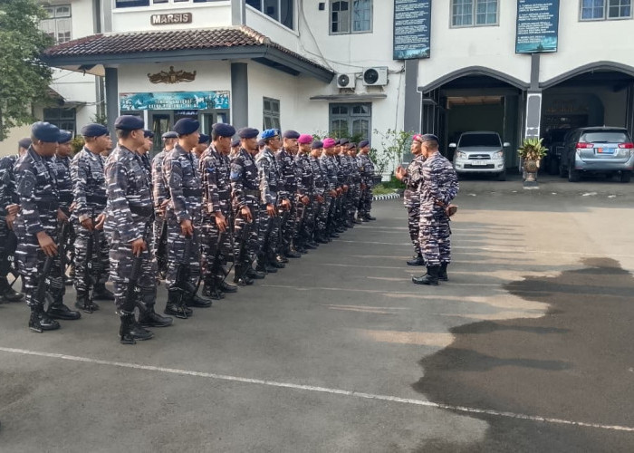 Jelang Uji Terampil Glagaspur P1/P2, Prajurit Lanal Tegal Digembleng Latihan PBB