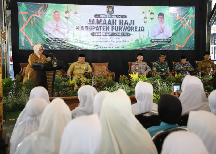 753 Jemaah Haji Purworejo Kembali dengan Selamat, Bupati Yuli Hastuti: Semoga Menjadi Haji Mabrur