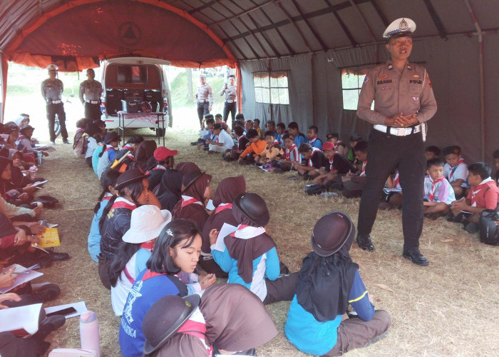 Disisipi Edukasi Tertib Lalin dan Kebencanaan, 1.400 Siswa-siswi SD-SMP Salatiga Ikuti Jambore Ranting 2026