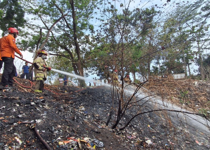 Lahan Bekas TPS Kebumen Kebakaran, Diduga Dipicu Pembakaran Sampah