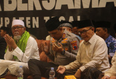 Kapolres Tegal Hadiri Istighosah dan Doa Bersama, Iktiar Spiritual untuk Warga Terdampak Tanah Bergerak