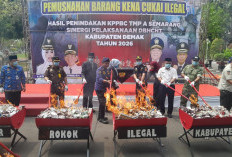 6,5 Juta Batang Rokok Ilegal Dimusnahkan, Nilainya Nyaris Rp10 Miliar