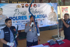 Pelaku Penyiraman Air Keras JLS Salatiga Warga Cianjur Jabar Dibekuk, Barang Bukti Clurit Turut Diamankan