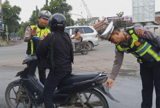 Polres Tegal Berikan Teguran Simpatik Saat Siyanma Pagi