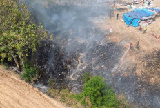 Diduga Akibat Puntung Rokok Terangkut Sampah Baru, Area TPA Landoh Rembang Membara Pagi Hari