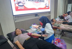 Persiapan Operasi Lilin Candi 2025, Polres Demak Gelar Donor Darah