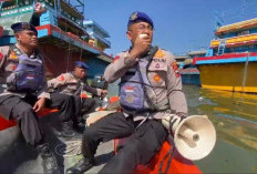 Waspada Percikan Api, Polisi Perketat Pengawasan Perbaikan Kapal di Sungai Silugonggo Pati