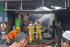 Bengkel Sepeda Motor di Moga Ludes Terbakar Akibat Percikan Api Tambal Ban