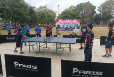 Pertama di Salatiga, Tenis Meja Digelar di Ruang Terbuka  Alun-Alun Pancasila Salatiga 