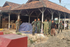 Dandim Pemalang Cek Langsung Pembangunan Jembatan Gantung Perintis Garuda di Sungai Comal