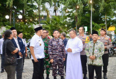 Dedy dan Forkopimda Kota Tegal, Pantau Pengamanan Misa Malam Natal dan Pos Pelayanan Nataru