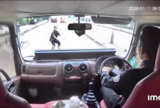 Pria Diduga Sengaja Menabrakkan Diri ke Feeder Trans Semarang di Kaligawe, Terekam CCTV