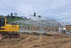 Progres Huntara Korban Tanah Bergerak Padasari Tegal Sudah 20 Persen