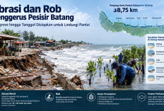 38,75 Km Garis Pantai Batang Terus Berubah, Abrasi dan Rob Mengintai