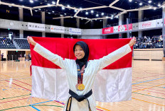 Polwan Solo Sabet Emas di Ajang Taekwondo Internasional