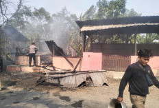 Polsek Dukuhturi Tegal Respons Cepat Tangani Kebakaran Warung Kosong  