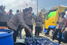 Polwan Polres Pemalang Gelontorkan 13 Ribu Liter Air Bersih di Daerah Kekeringan 
