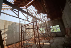 Atap Gedung Baru SMA Negeri 1 Wiradesa Roboh, Dua Pekerja Luka-luka