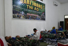 Peringati Hari Juang TNI AD, TNI Polri Kompak Ikuti Donor Darah di Kodim 0717/Grobogan