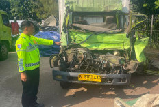 Kecelakaan Kembali Terjadi di Tol Batang, Truk  Box Menabrak, Satu Orang Tewas