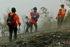 Angin Kencang dan Jurang Hadang Relawan Padamkan Karhutla Gunung Sumbing, Api Akhirnya Padam