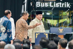 Prabowo Resmikan Pabrik Bus Listrik VKTR di Magelang