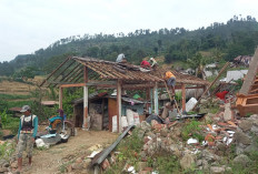 Tak dapat Huntara, Puluhan Warga Padasari Tegal Bangun Rumah di Zona Maut