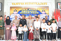 Polres Tegal Pererat Sinergitas Bersama Insan Pers Melalui Buka Puasa dan Santunan Anak Yatim