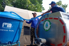 Perumda Tirta Ayu Cukupi Kebutuhan Air Bersih Posko Pengungsian Desa Padasari 