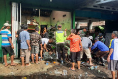 Uap Pertalite Tersambar Api Lilin, Toko Kelontong di Muntilan Hangus Terbakar