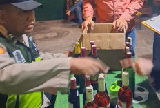 Polisi Amankan Seratus Lebih Botol Miras Saat Operasi Pekat di Gubug Grobogan