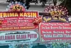 Wabup Linda Benny Ditunjuk sebagai Plt Bupati Klaten,Rumdin Betaburan Karangan Bunga Support Moril ke Hamenang