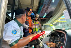 Jelang Operasi Ketupat Candi 2026, Satlantas Polres Grobogan Gelar Ramp Check Bus di Terminal