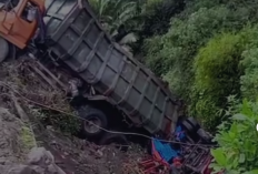 Gagal Nanjak di Bedono Jambu, Truk Dump Hantam Truk Kayu Hingga Terjepit di Jurang, Satu Orang Tewas di TKP