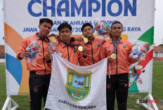 Fasilitas Latihan Terbatas Tak Jadi Alasan, Estafet 4x100 Meter Putra Kebumen Sabet Emas Porprov Jateng