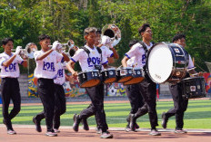 Stadion Sultan Fatah Bergemuruh! Suporter Tujuh Kabupaten Panaskan Persaingan Drumband Porprov Jateng