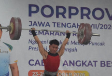 Nicholas Prayuda Angkat 242 Kg, Kota Semarang Raih Emas Angkat Besi Porprov Jateng 2026