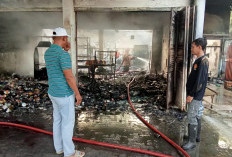 Bengkel dan Toko Sparepart di Rembang Ludes Terbakar, Kerugian Mencapai Rp1,5 Miliar