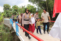 Pembangunan Jembatan Merah Putih Presisi Bangkitkan Roda Ekonomi Warga di Slogo