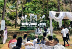Unik! Pengantin Gelar Resepsi di Curug Gunung Putri Purworejo, Bantu Promosikan Wisata Bruno