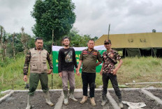 Jelang Ramadhan Banser Kebut Rampungkan Musala Darurat Pengungsian Padasari 