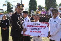 Peringati Hari Bhayangkara, Polres Kebumen Beri Bantuan Bedah Rumah dan Apresiasi Personel Berprestasi