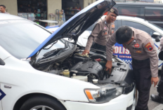 Pastikan Kelayakan dalam Pelayanan Masyarakat, Polres Semarang Cek 75 Kendaraan Dinas