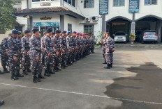 Jelang Uji Terampil Glagaspur P1/P2, Prajurit Lanal Tegal Digembleng Latihan PBB