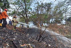 Lahan Bekas TPS Kebumen Kebakaran, Diduga Dipicu Pembakaran Sampah